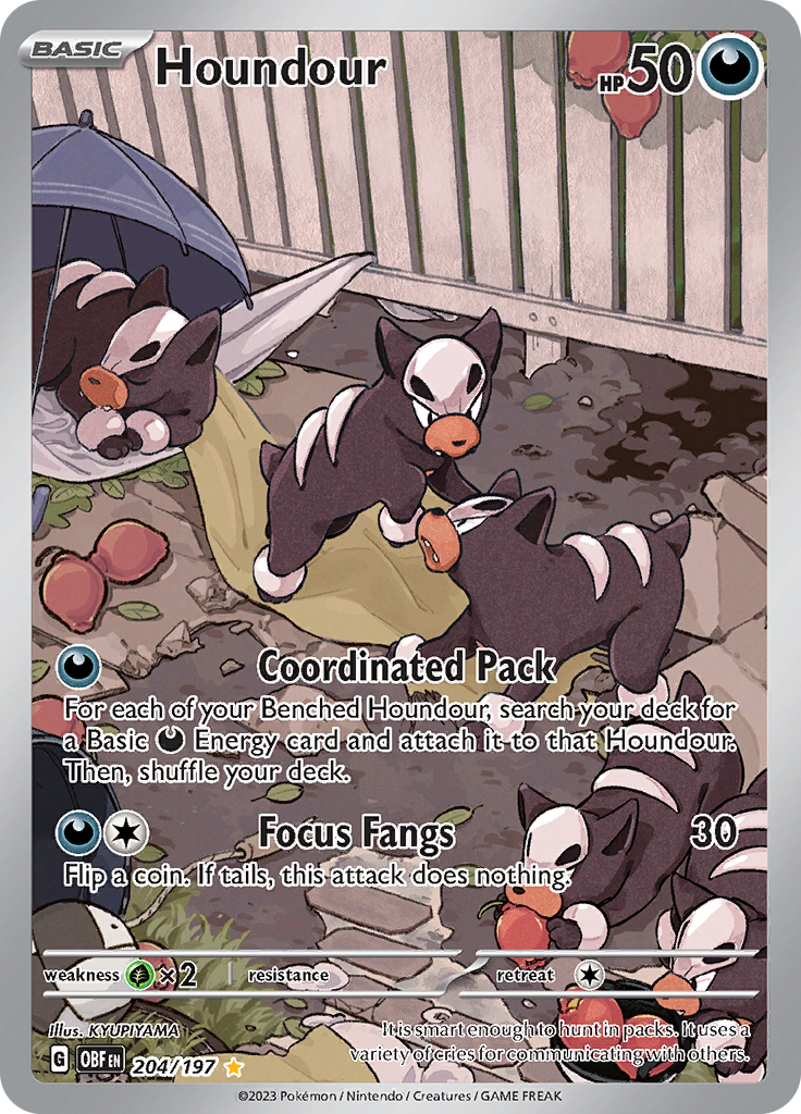Houndour (204/197) [Scarlet & Violet: Obsidian Flames] – Cosmic Games