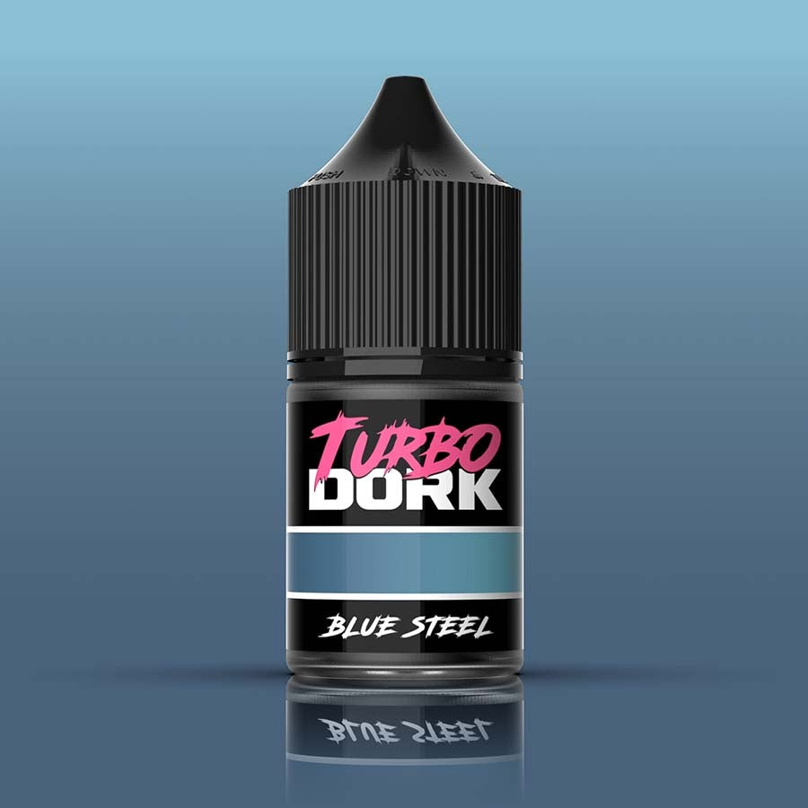 Turbo Dork: Metallics Acrylic Paint: Blue Steel (22Ml Bottle)