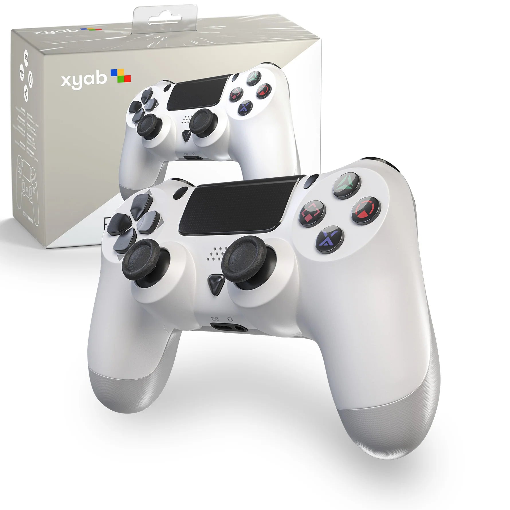XYAB Playstation 4 Wireless Controller - White – Cosmic Games