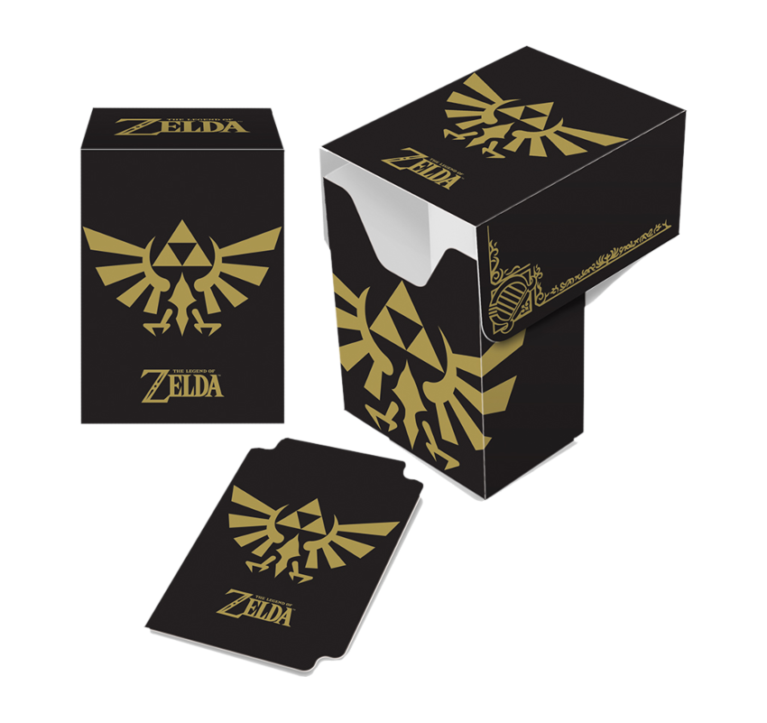 Ultra PRO: Deck Box - Full-View (The Legend of Zelda - Black & Gold)
