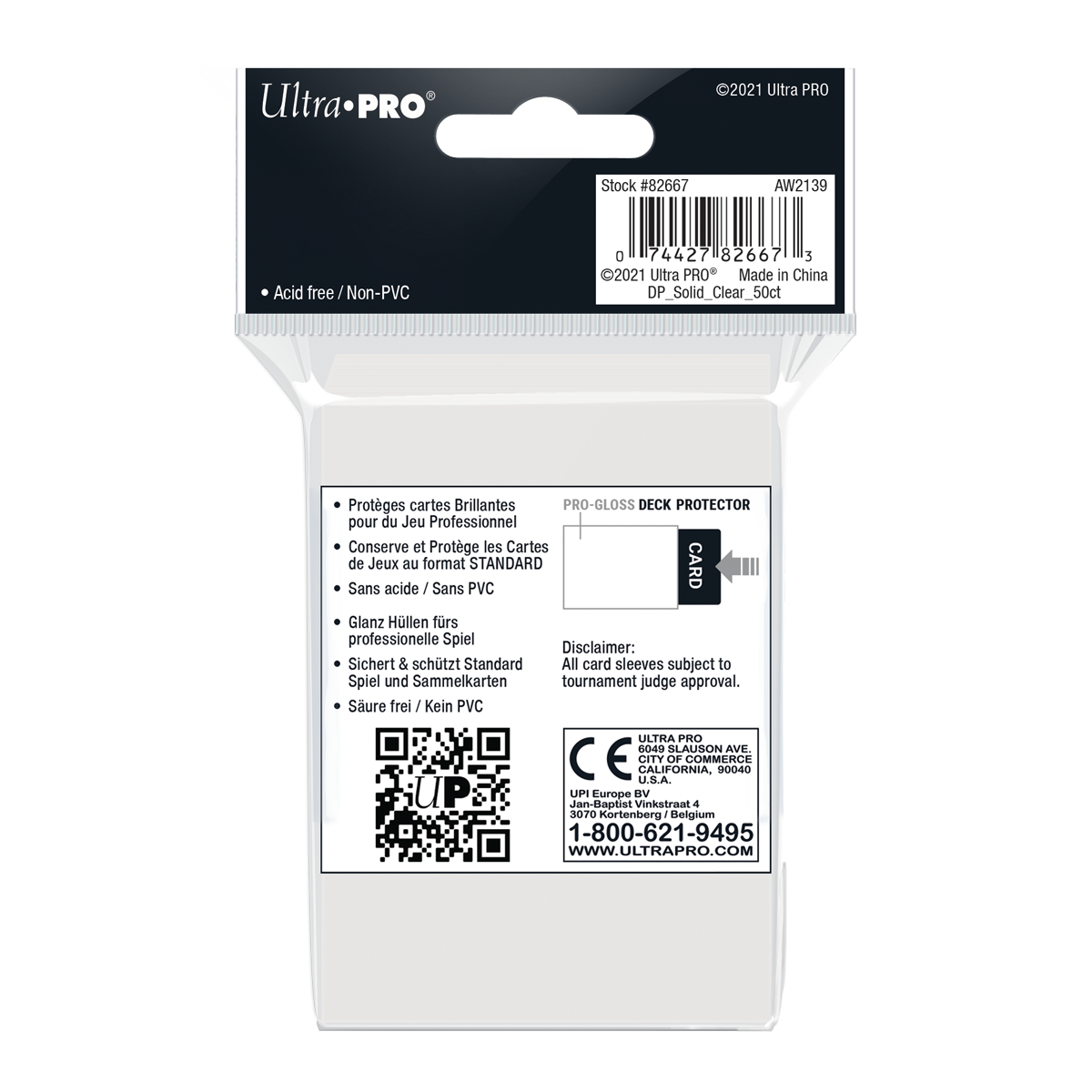 Ultra PRO: Standard 50ct Sleeves - PRO-Gloss (Clear)