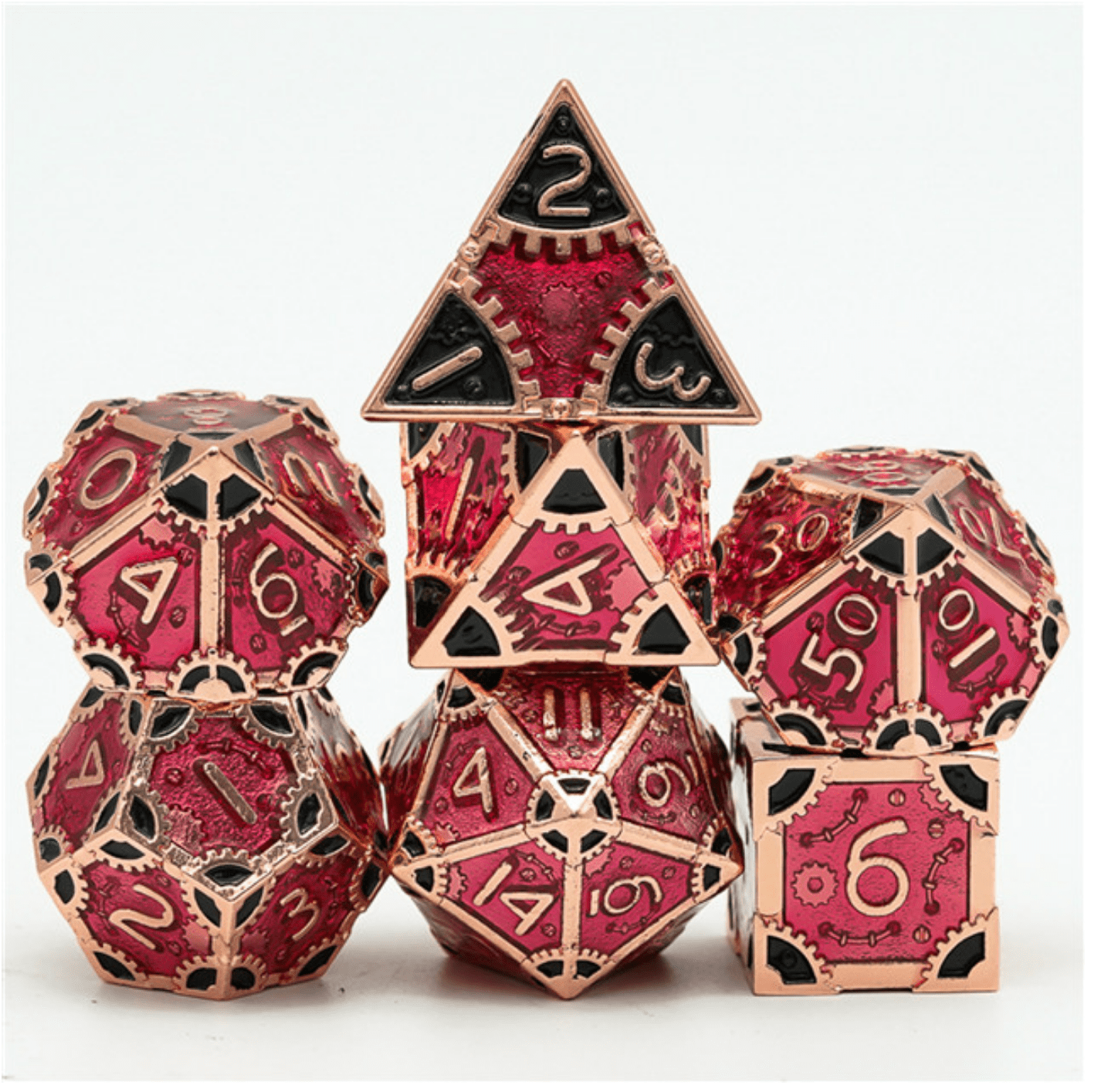 SteamPunk: Bloody Queen - Metal RPG Dice Set