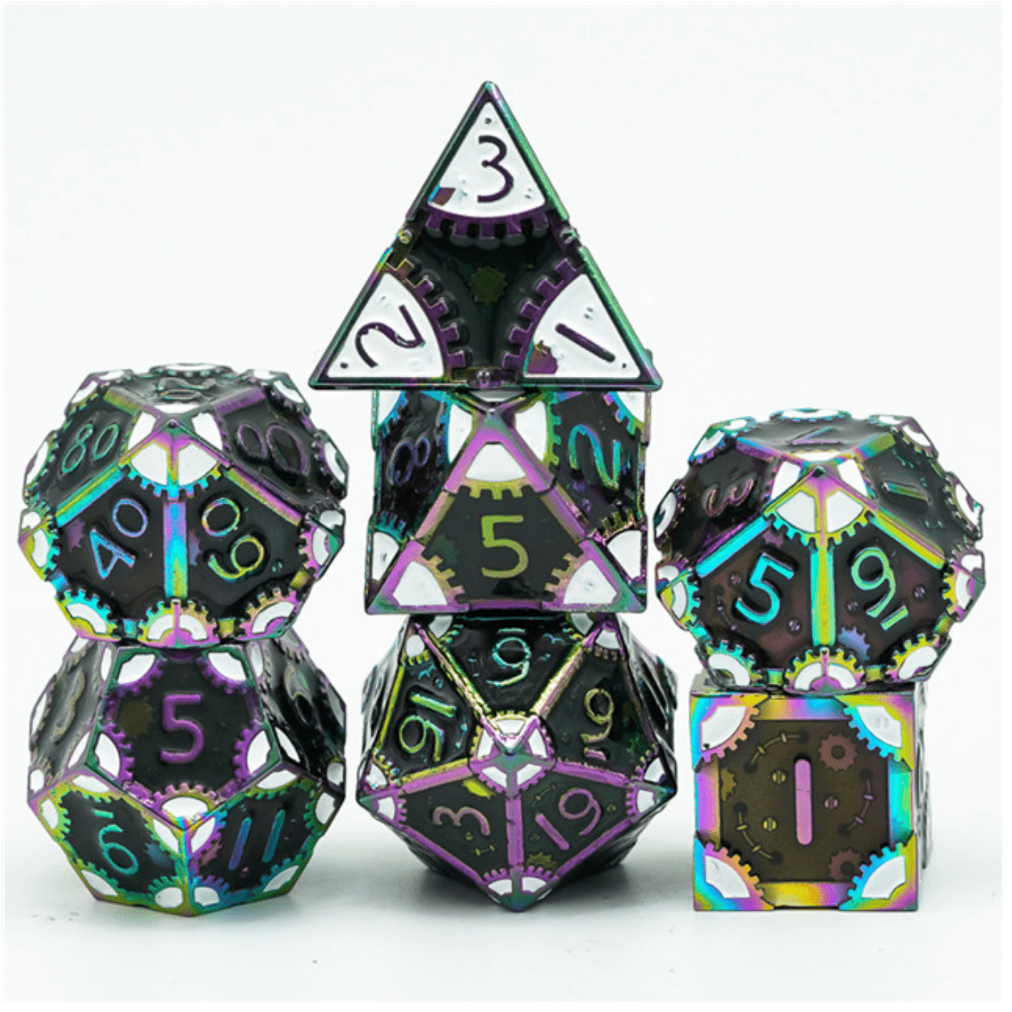 SteamPunk: Dark Lord - Metal RPG Dice Set