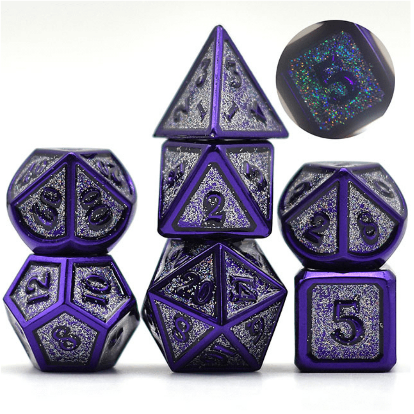 Grape Jelly - Metal RPG Dice Set