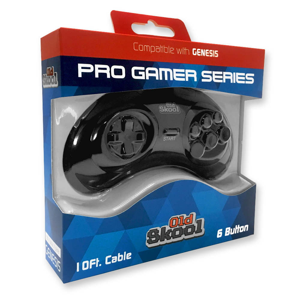Old Skool Sega Genesis Controller - Pro Gamer Series 6 Button