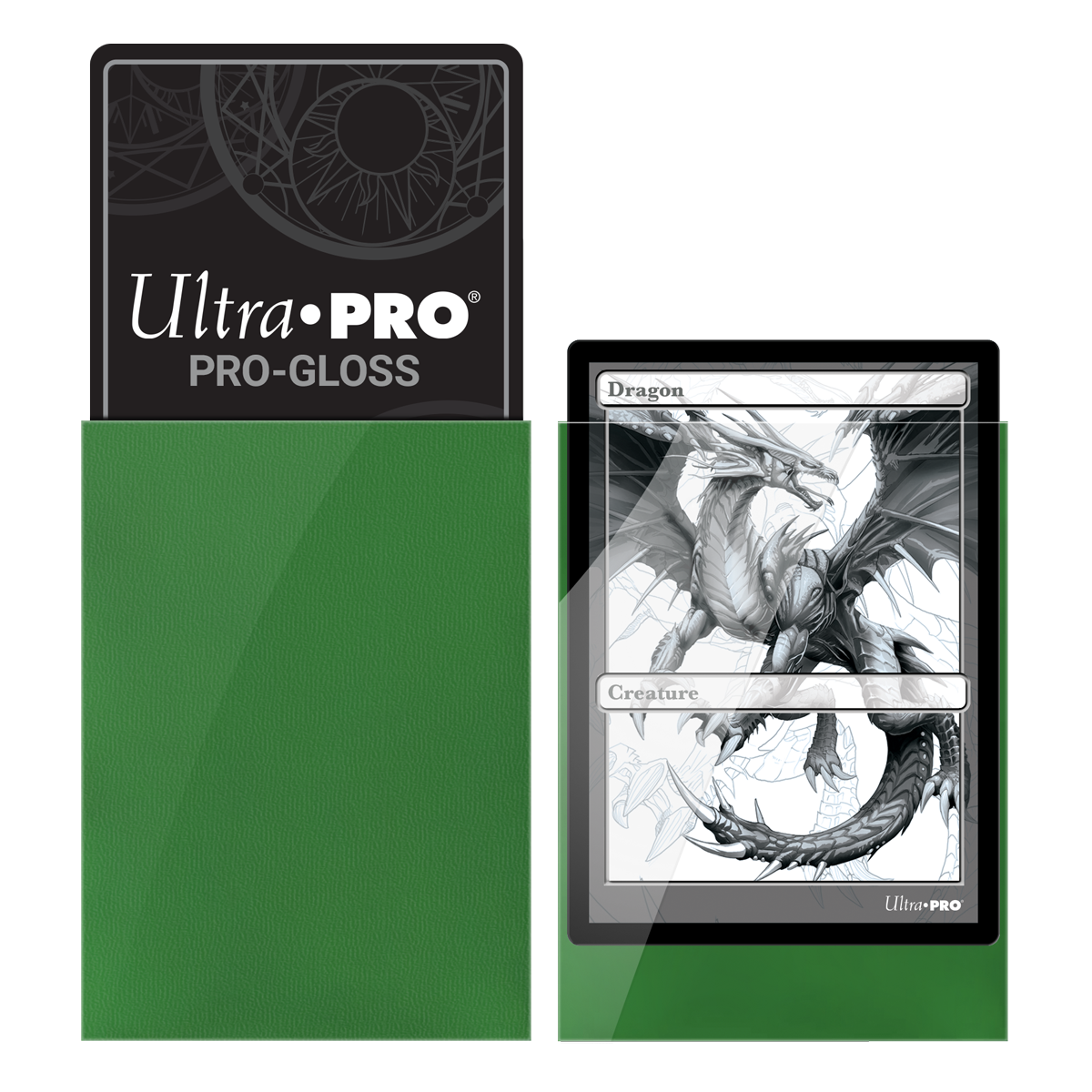 Ultra PRO: Standard 100ct Sleeves - PRO-Gloss (Green)