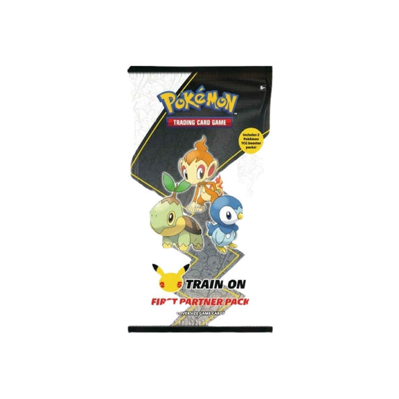 Pokemon 25th Anniversary Train On First Partner Pack - Sinnoh Cosmic Games Pokemon 25th Anniversary Train On First Partner Pack - Sinnoh Cosmic Games