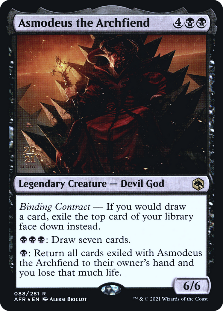 Asmodeus the Archfiend [Dungeons & Dragons: Adventures in the Forgotten Realms Prerelease Promos]