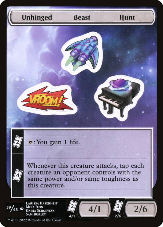 Unhinged Beast Hunt [Unfinity Stickers]