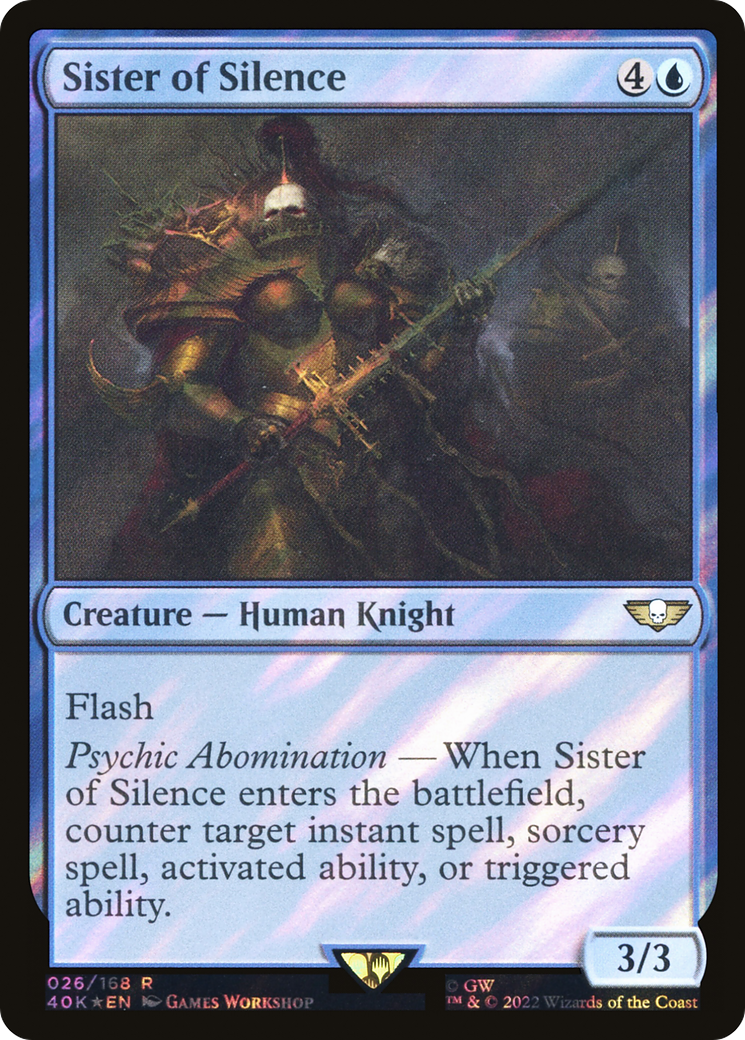 Sister of Silence (Surge Foil) [Warhammer 40,000]