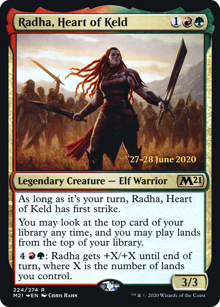 Radha, Heart of Keld [Core Set 2021 Prerelease Promos]