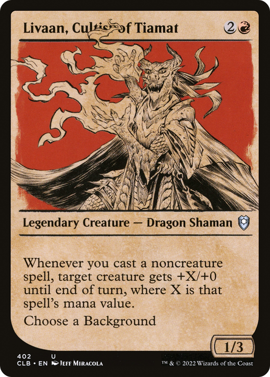 Livaan, Cultist of Tiamat (Showcase) [Commander Legends: Battle for Baldur's Gate]