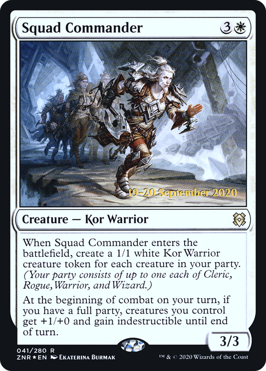 Squad Commander [Zendikar Rising Prerelease Promos]