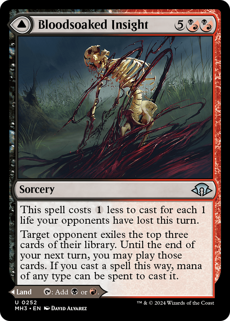 Bloodsoaked Insight // Sanguine Morass [Modern Horizons 3]