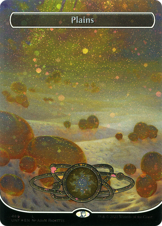 Plains (486) (Planetary Space-ic Land) (Galaxy Foil) [Unfinity]