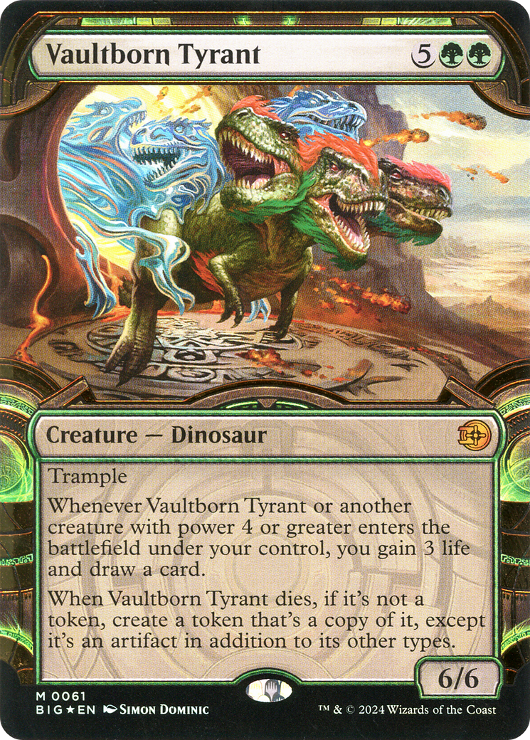 Vaultborn Tyrant (Showcase) (Raised Foil) [Outlaws of Thunder Junction: The Big Score]