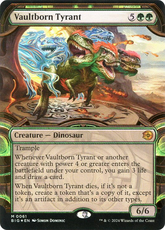 Vaultborn Tyrant (Showcase) (Raised Foil) [Outlaws of Thunder Junction: The Big Score]