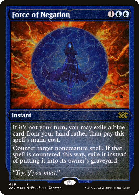Force of Negation (Foil Etched) [Double Masters 2022]