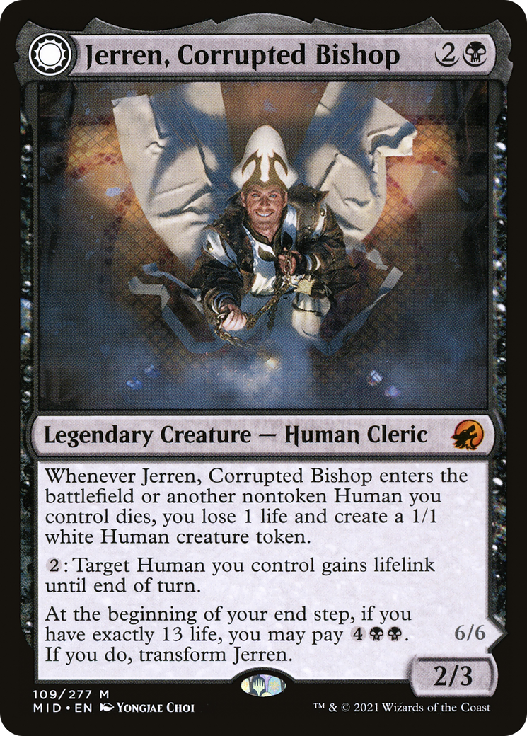 Jerren, Corrupted Bishop // Ormendahl, the Corrupted [Innistrad: Midnight Hunt]