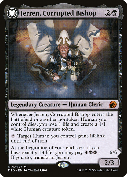 Jerren, Corrupted Bishop // Ormendahl, the Corrupted [Innistrad: Midnight Hunt]