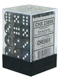 Chessex Translucent: 12MM D6 Smoke/White (36)