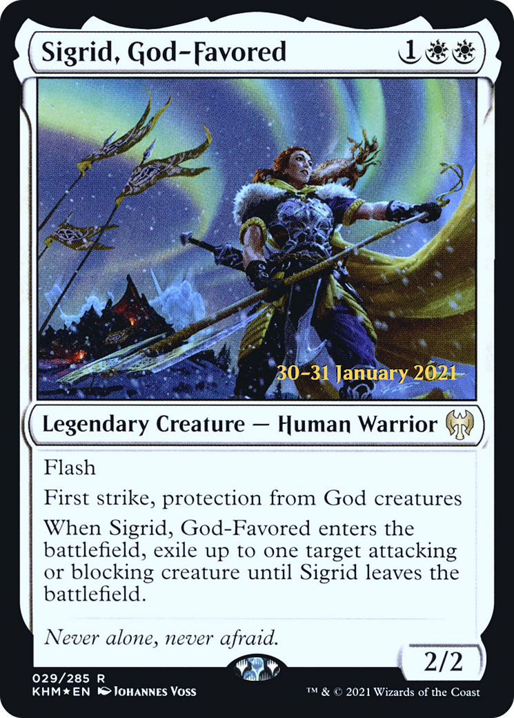 Sigrid, God-Favored [Kaldheim Prerelease Promos]