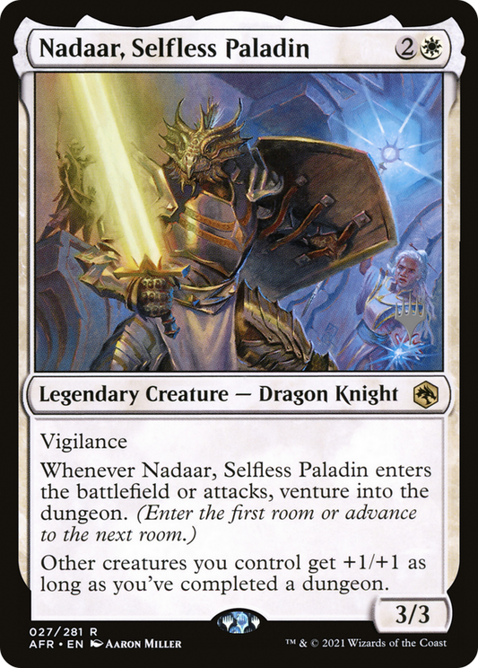 Nadaar, Selfless Paladin (Promo Pack) [Dungeons & Dragons: Adventures in the Forgotten Realms Promos]