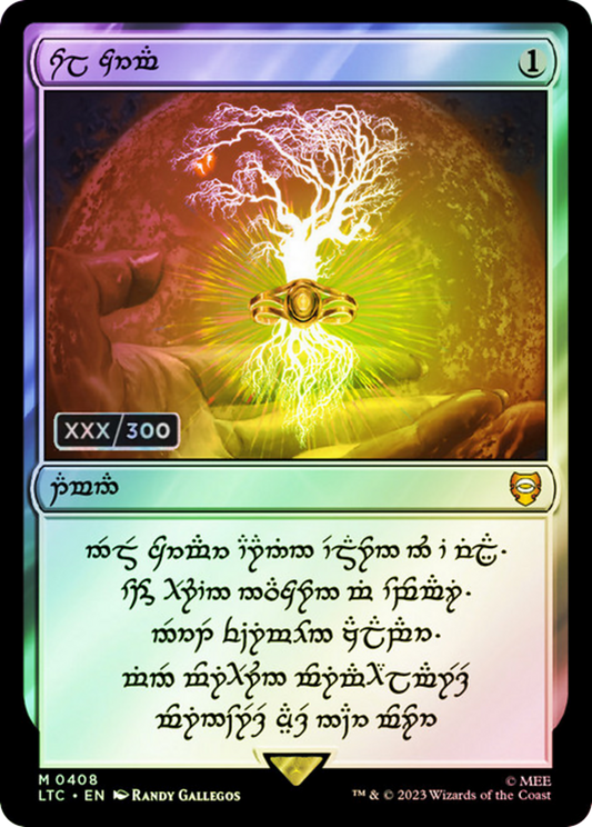 Sol Ring (408) (Elven Serialized) [The Lord of the Rings: Tales of Middle-Earth Commander]