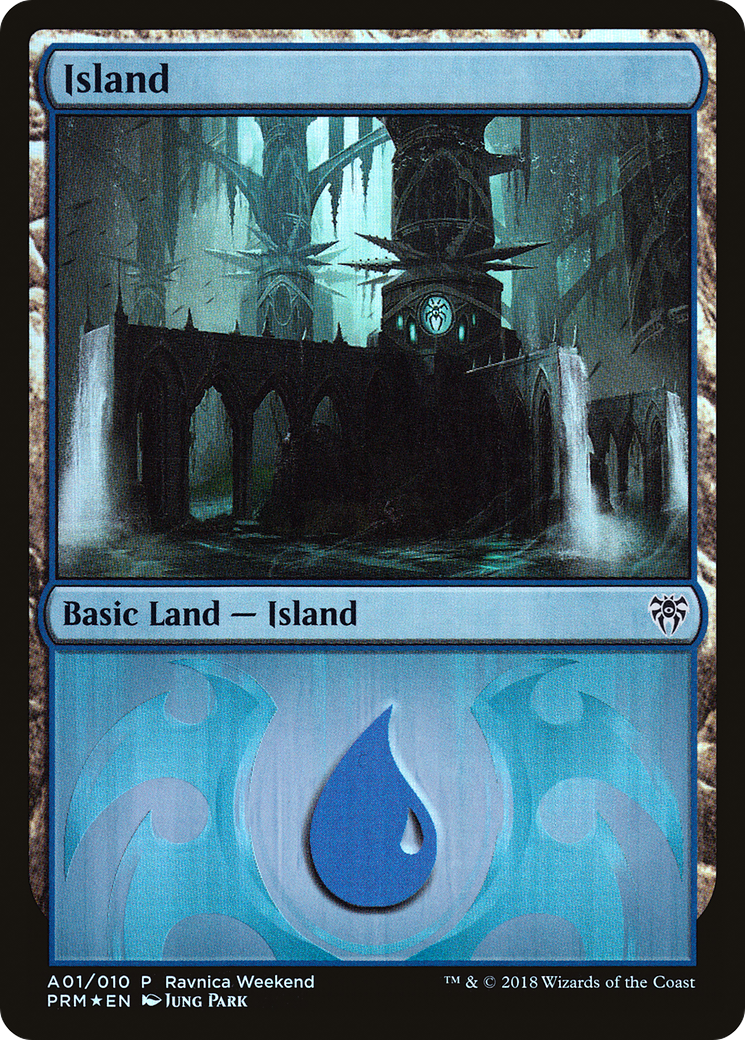 Island (A01) [Ravnica Allegiance Ravnica Weekend]