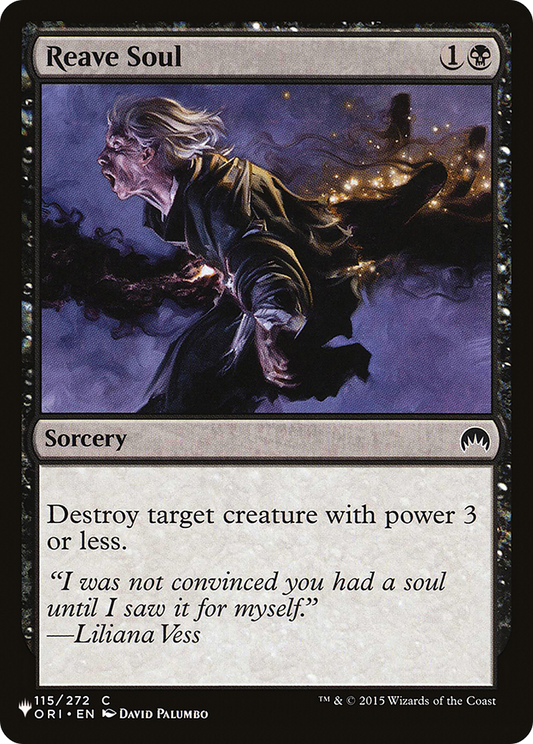 Reave Soul [The List]
