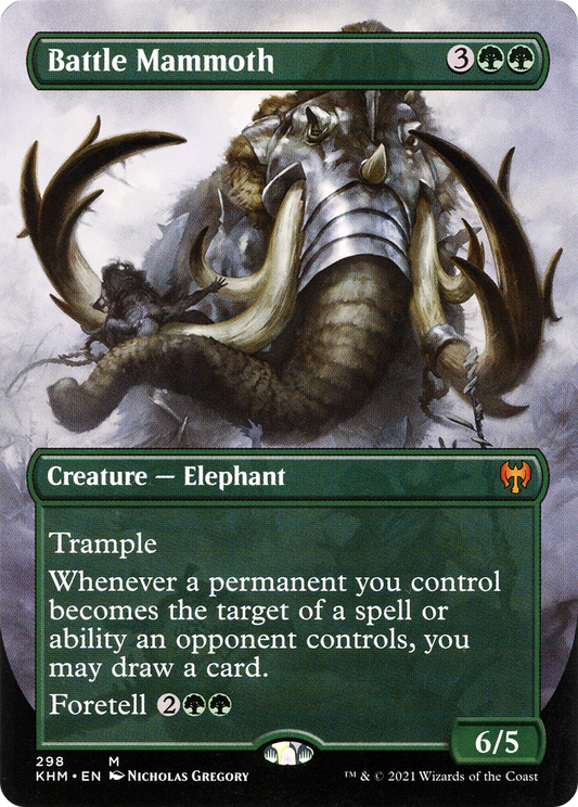 Battle Mammoth (Borderless Alternate Art) [Kaldheim]