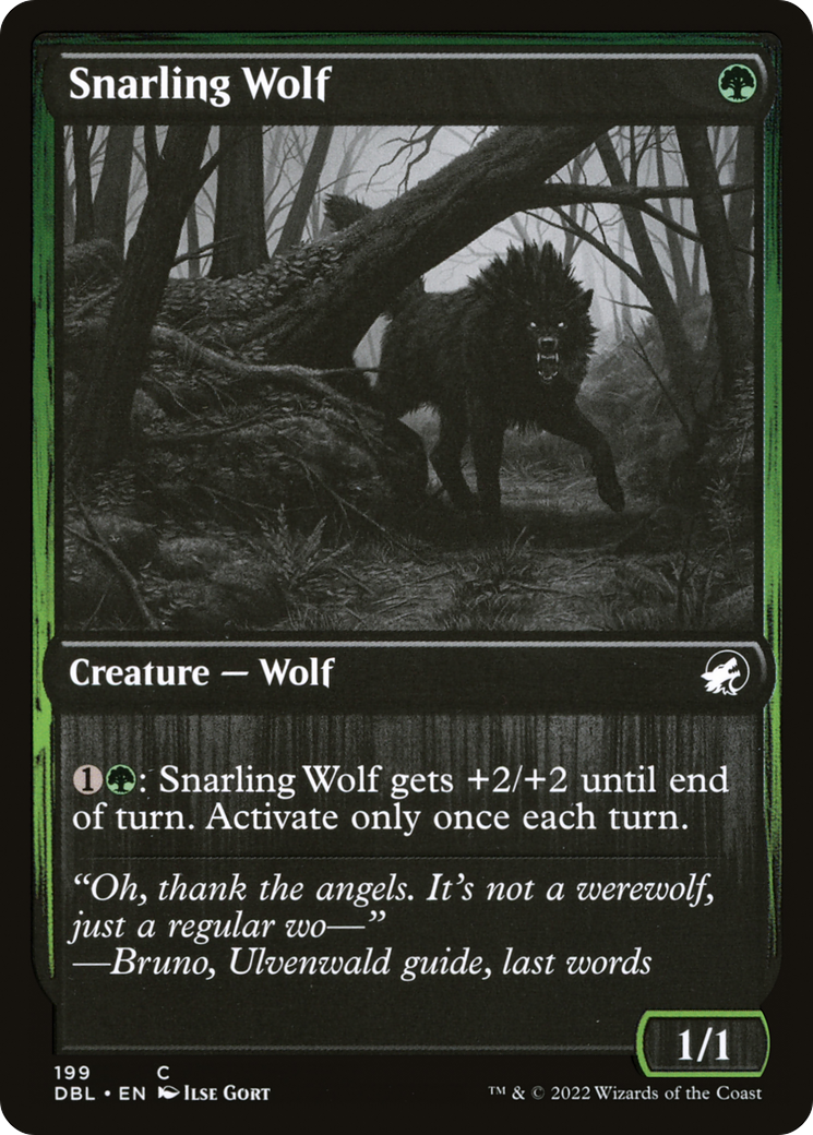 Snarling Wolf (199) [Innistrad: Double Feature]