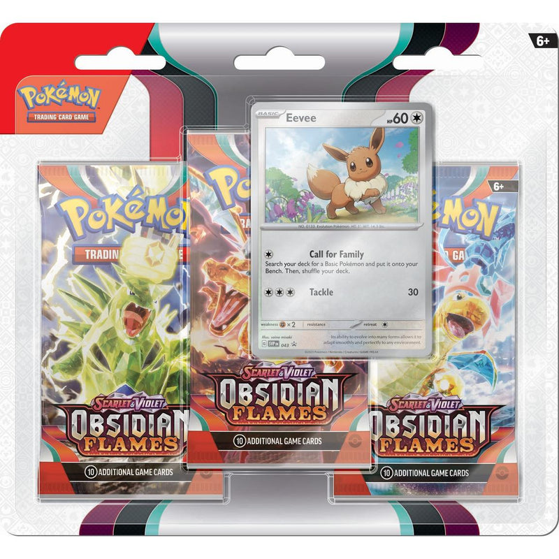 Pokemon Scarlet & Violet Obsidian Flames 3 Pack Blister