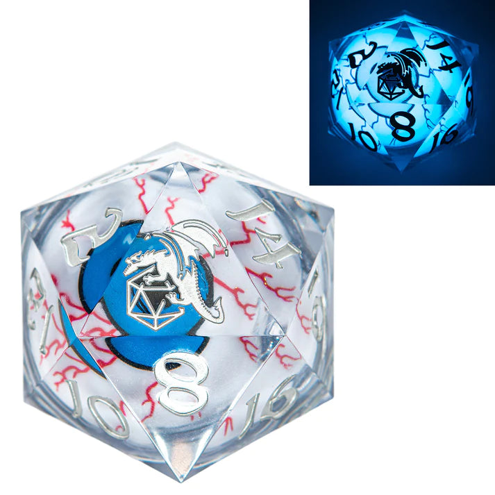 Hymgho Always Watching Sharp Edged Resin LED 55mm D20 - Blue