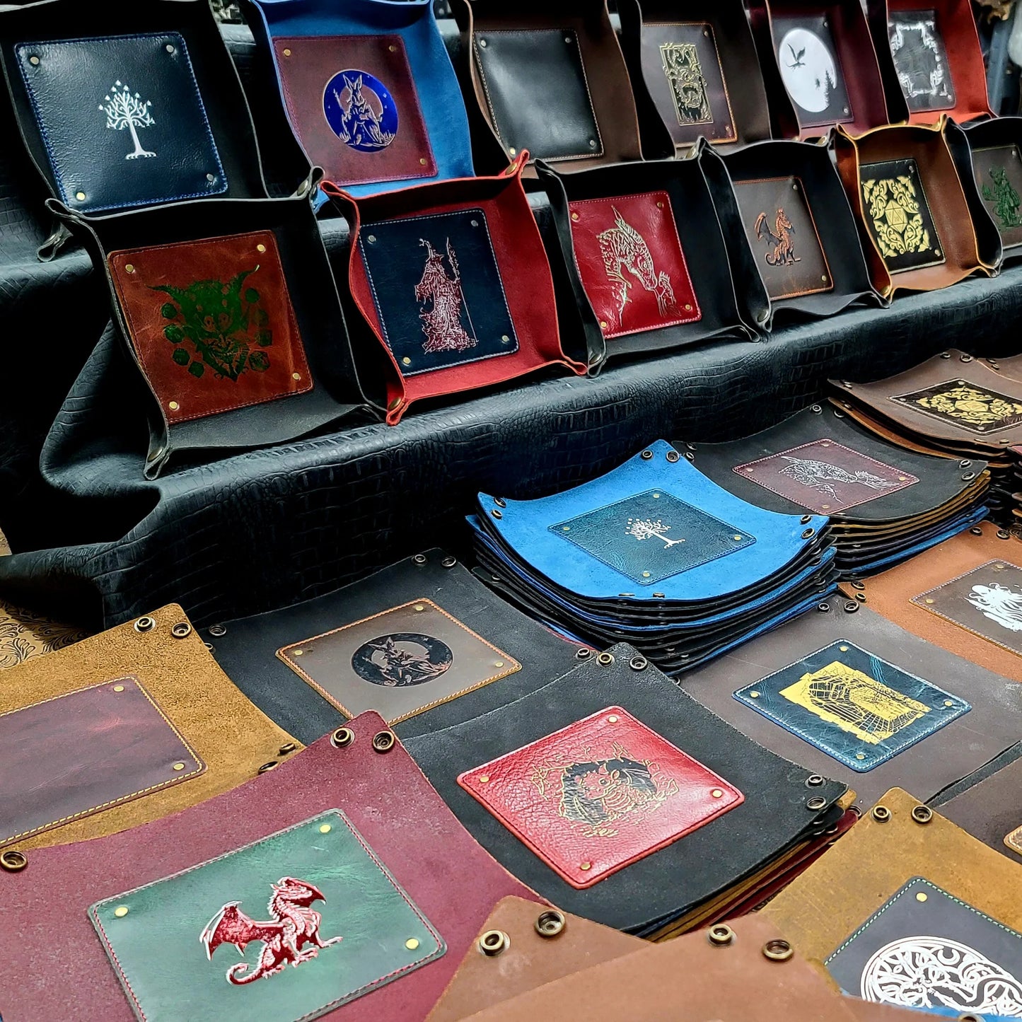 Grimbeard Leather: Dice Rolling Tray (Assorted Styles)