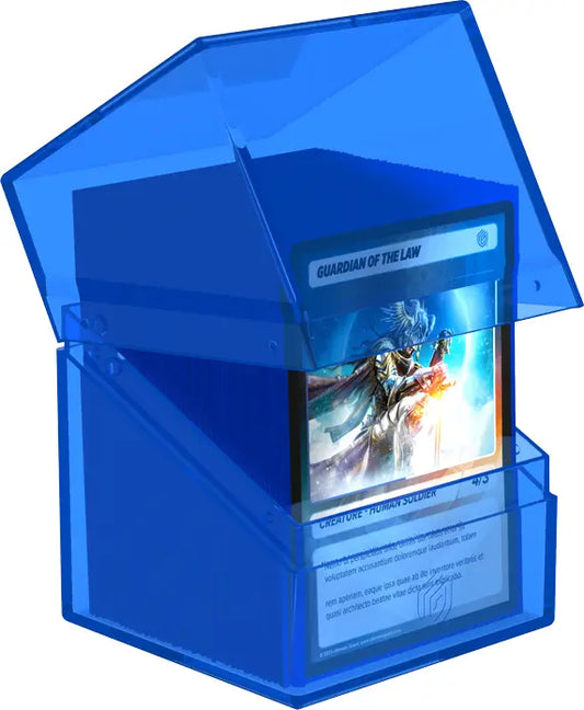 Ultimate Guard Boulder Deck Box - Clear Sapphire (100+)