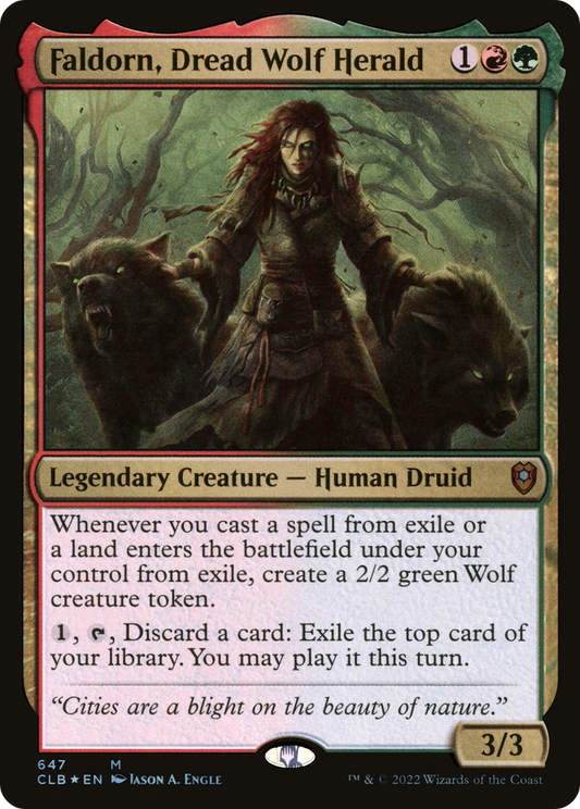 Faldorn, Dread Wolf Herald [Commander Legends: Battle for Baldur's Gate]