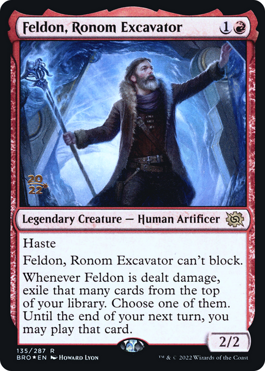 Feldon, Ronom Excavator [The Brothers' War Prerelease Promos]
