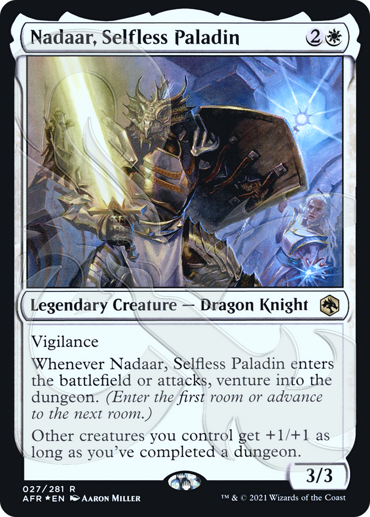 Nadaar, Selfless Paladin (Ampersand Promo) [Dungeons & Dragons: Adventures in the Forgotten Realms Promos]