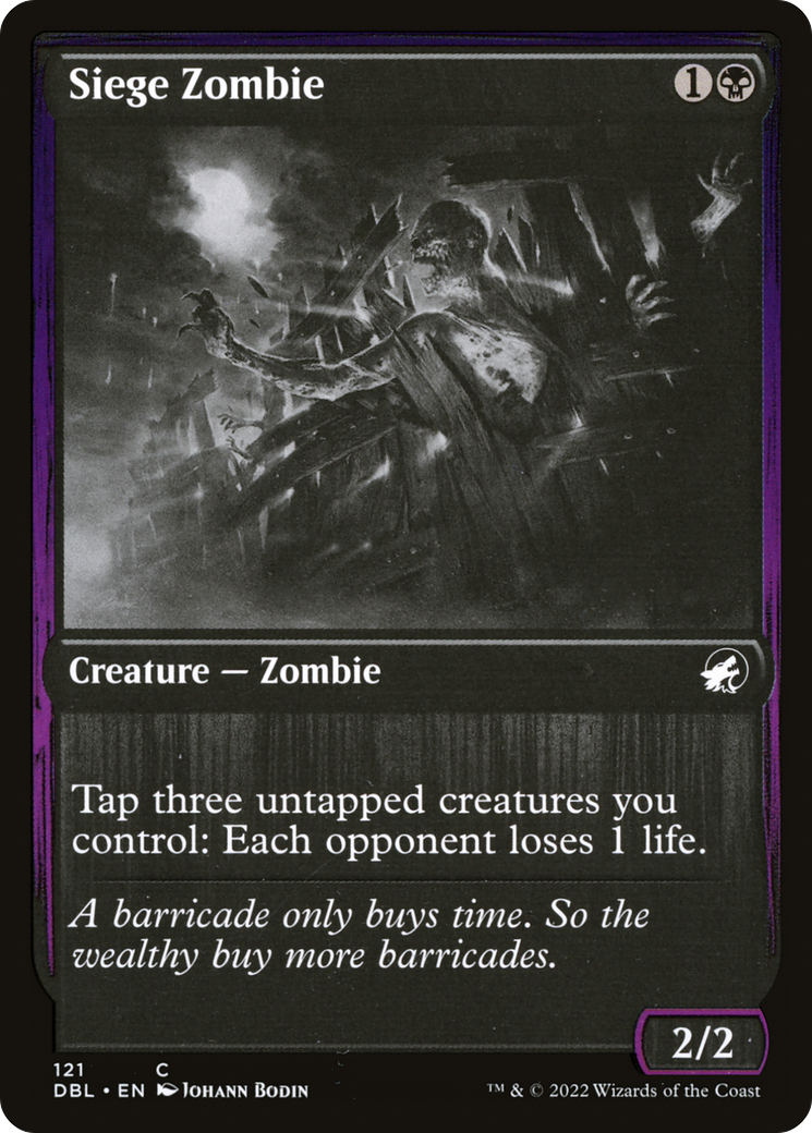 Siege Zombie [Innistrad: Double Feature]