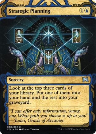 Strategic Planning (Foil Etched) [Strixhaven: School of Mages Mystical Archive]