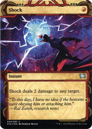 Shock (Foil Etched) [Strixhaven: School of Mages Mystical Archive]