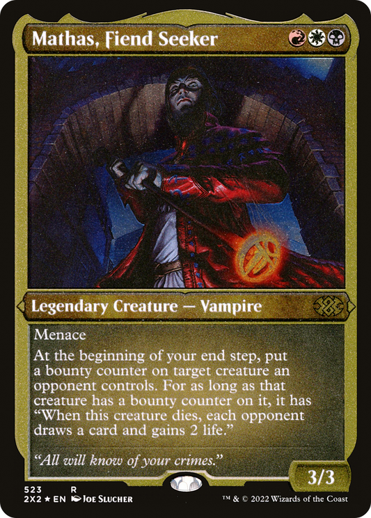 Mathas, Fiend Seeker (Foil Etched) [Double Masters 2022]