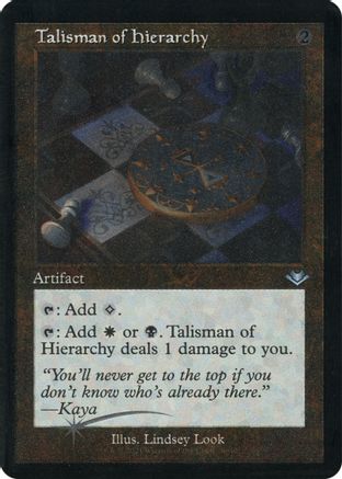 Talisman of Hierarchy (Retro Foil Etched) [Modern Horizons]
