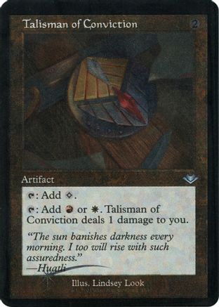 Talisman of Conviction (Retro Foil Etched) [Modern Horizons]