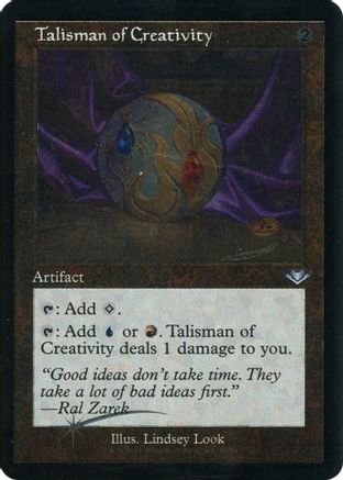 Talisman of Creativity (Retro Foil Etched) [Modern Horizons]