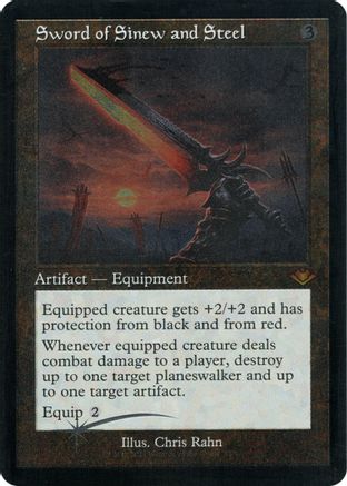 Sword of Sinew and Steel (Retro Foil Etched) [Modern Horizons]