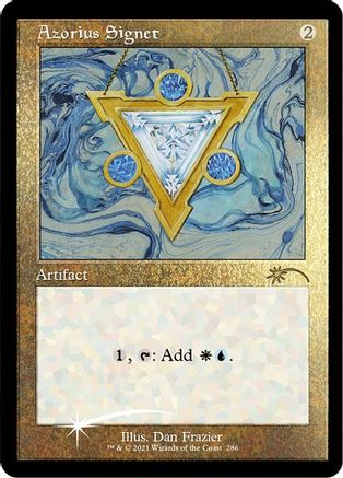 Azorius Signet (Retro) (Foil Etched) [Secret Lair Drop Series]