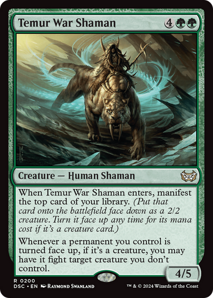 Temur War Shaman [Duskmourn: House of Horror Commander]