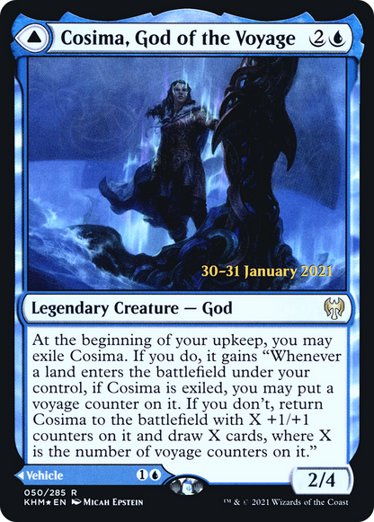 Cosima, God of the Voyage // The Omenkeel [Kaldheim Prerelease Promos]